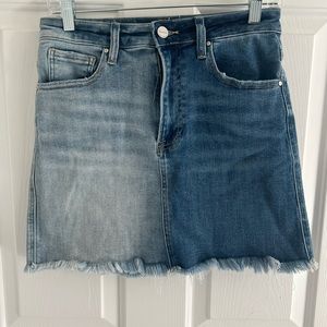 Two-tone Risen Jean skirt size medium